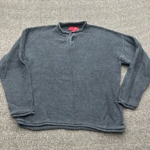 Old College Inn Mens XXL Gray Pullover Sweater Long‎ Sleeve y2k 90s